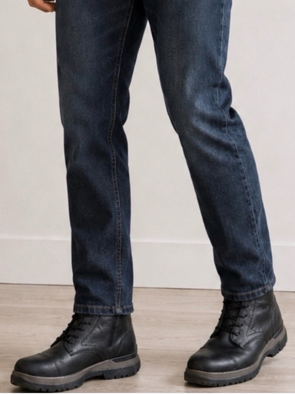Hush Puppies Ottis Men’s Leather Boots Black Size 13 Wide Side Zip
